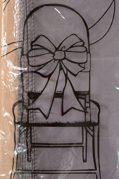 6" X 108" Satin Chair Bow Silver Pkg/6