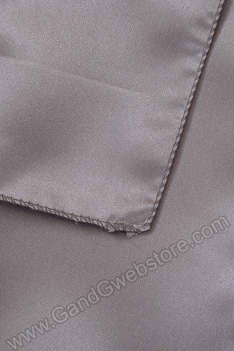 6" X 108" Satin Chair Bow Silver Pkg/6