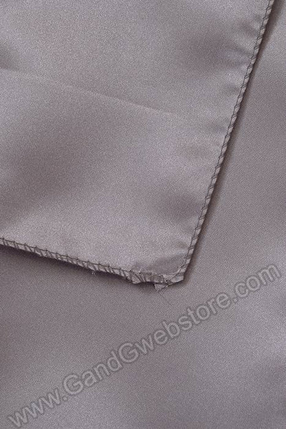 6" X 108" Satin Chair Bow Silver Pkg/6