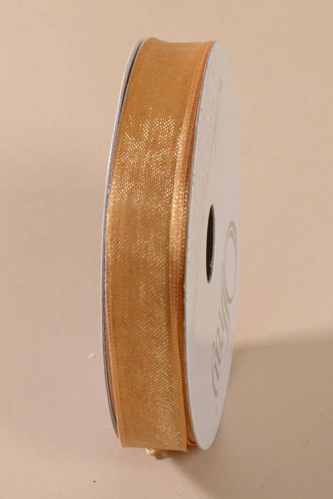5/8" X 25yds Wired Encore Ribbon Gold