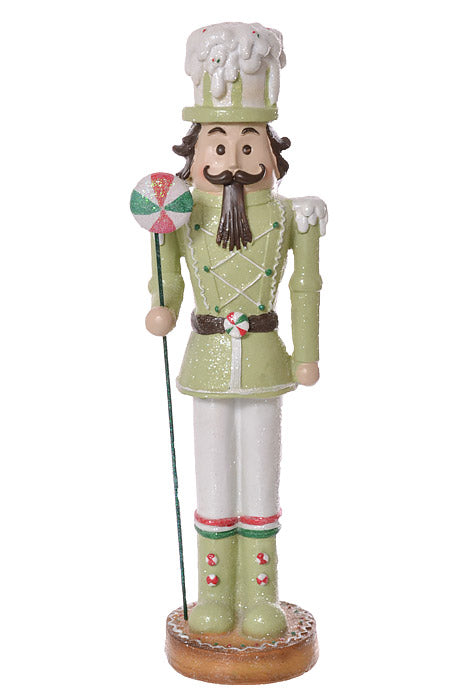 16" Resin Kringles Bakery Nutcracker Peppermint