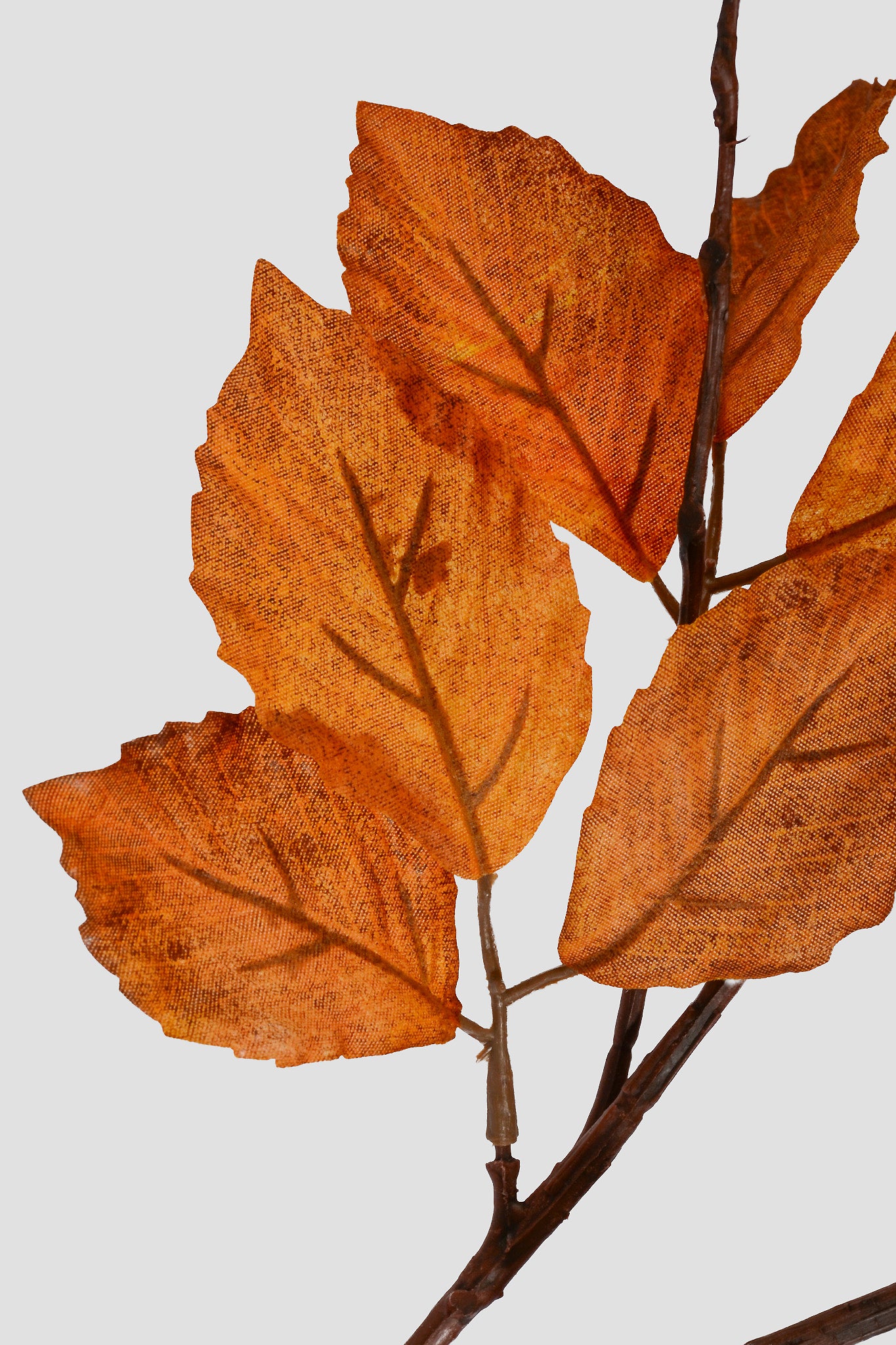 57" Artificial Beech Leaf Spray Brown
