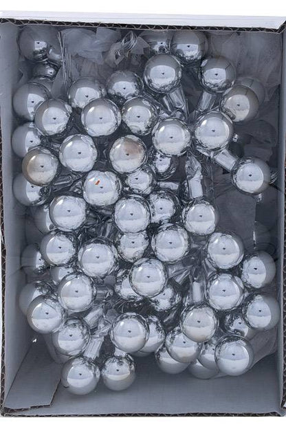 20mm Gloss Glass Ball Silver Pkg/144