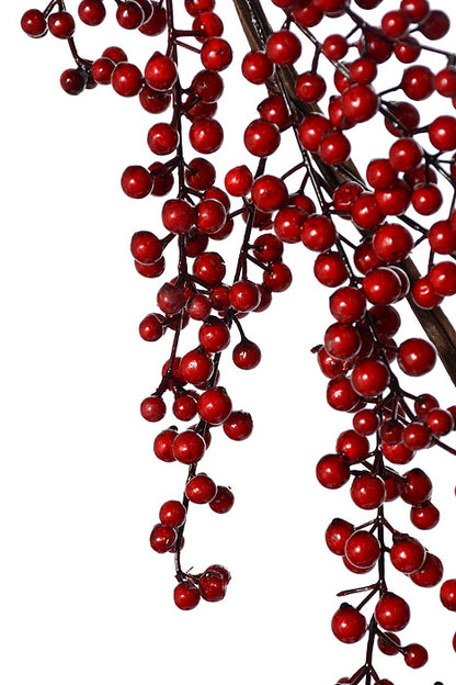 5Ft Water Resistant Berry Garland Red