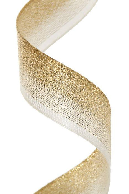 7/8" X 10yds Escape Ribbon Gold