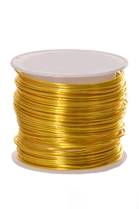 10Yds x 1Mm Metallic Wire Gold