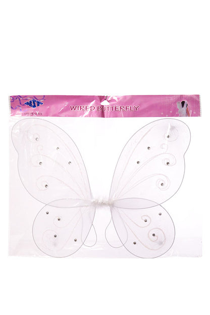 22" X 15" Butterfly White
