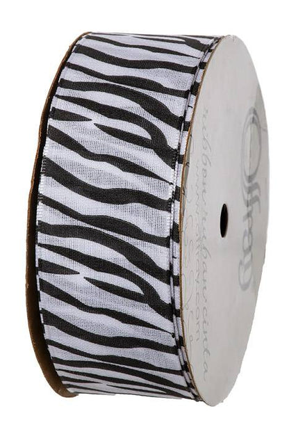 1-1/2" X 25yds Jungle Zebra Ribbon