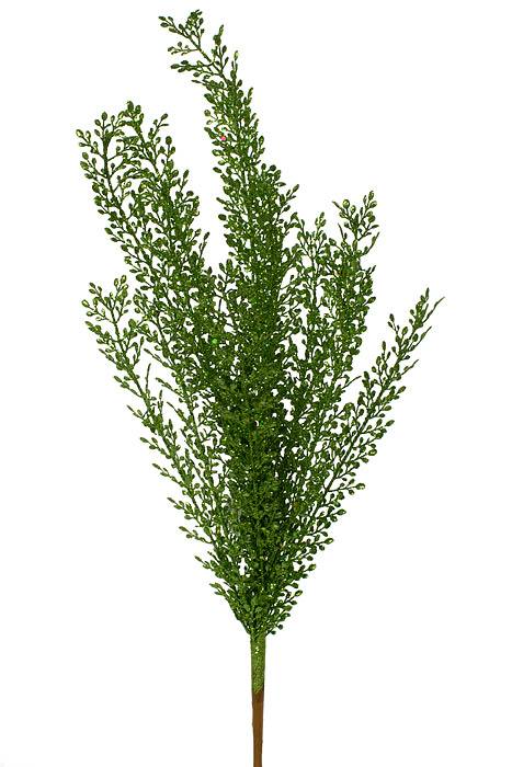 24" Fern Glitter Bush Green