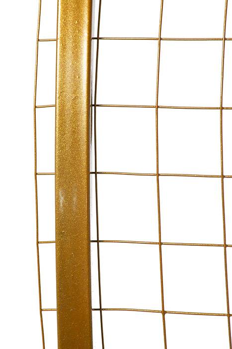 12" X 43" Metal Grid Gold
