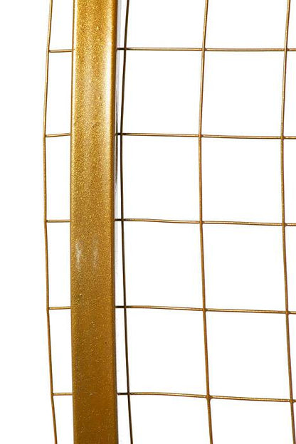 12" X 43" Metal Grid Gold