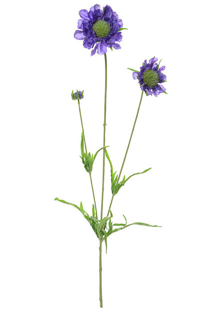 25.25" Silk Scabiosa Spray Purple