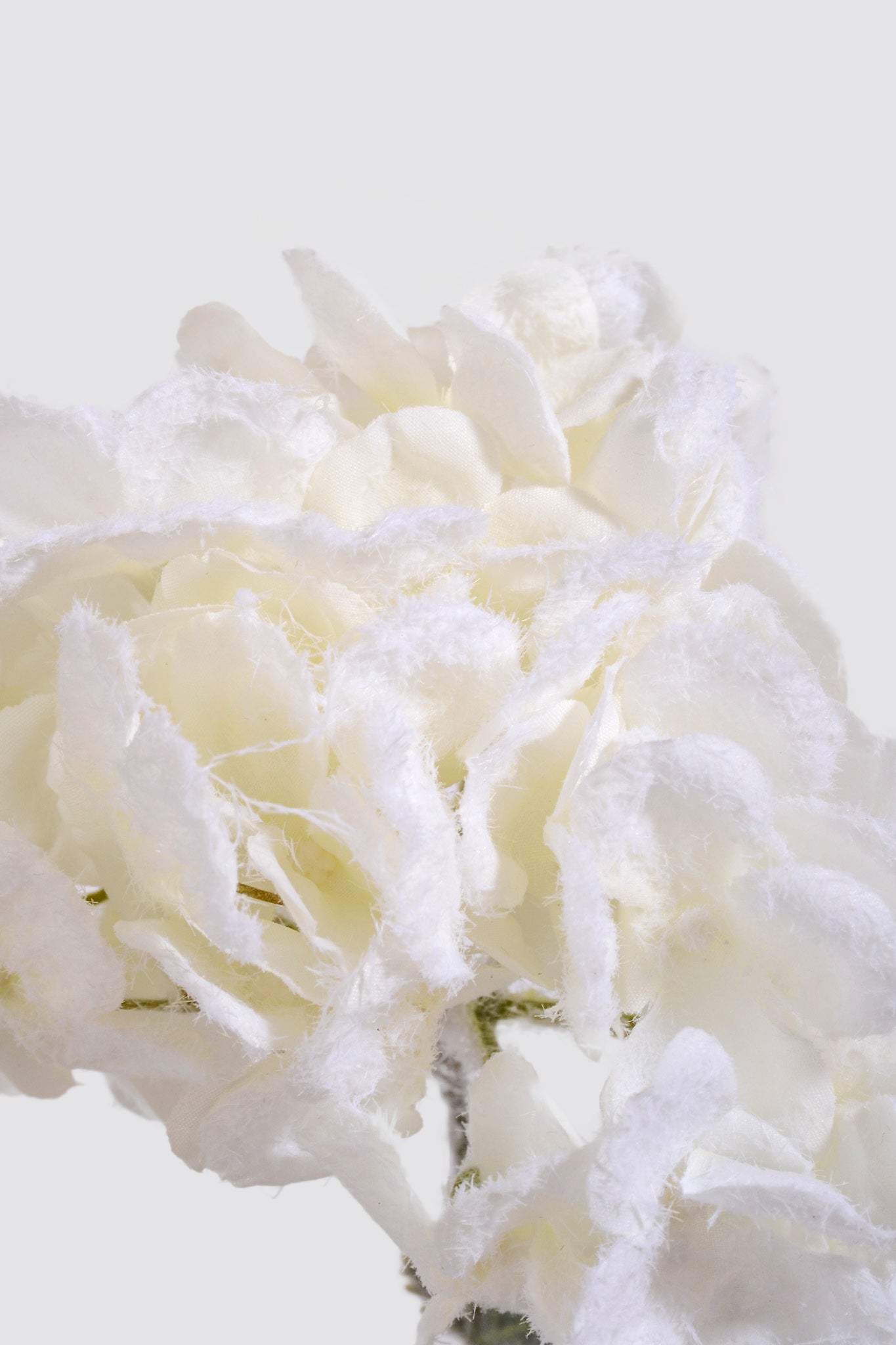 33" Snowed Hydrangea Spray White