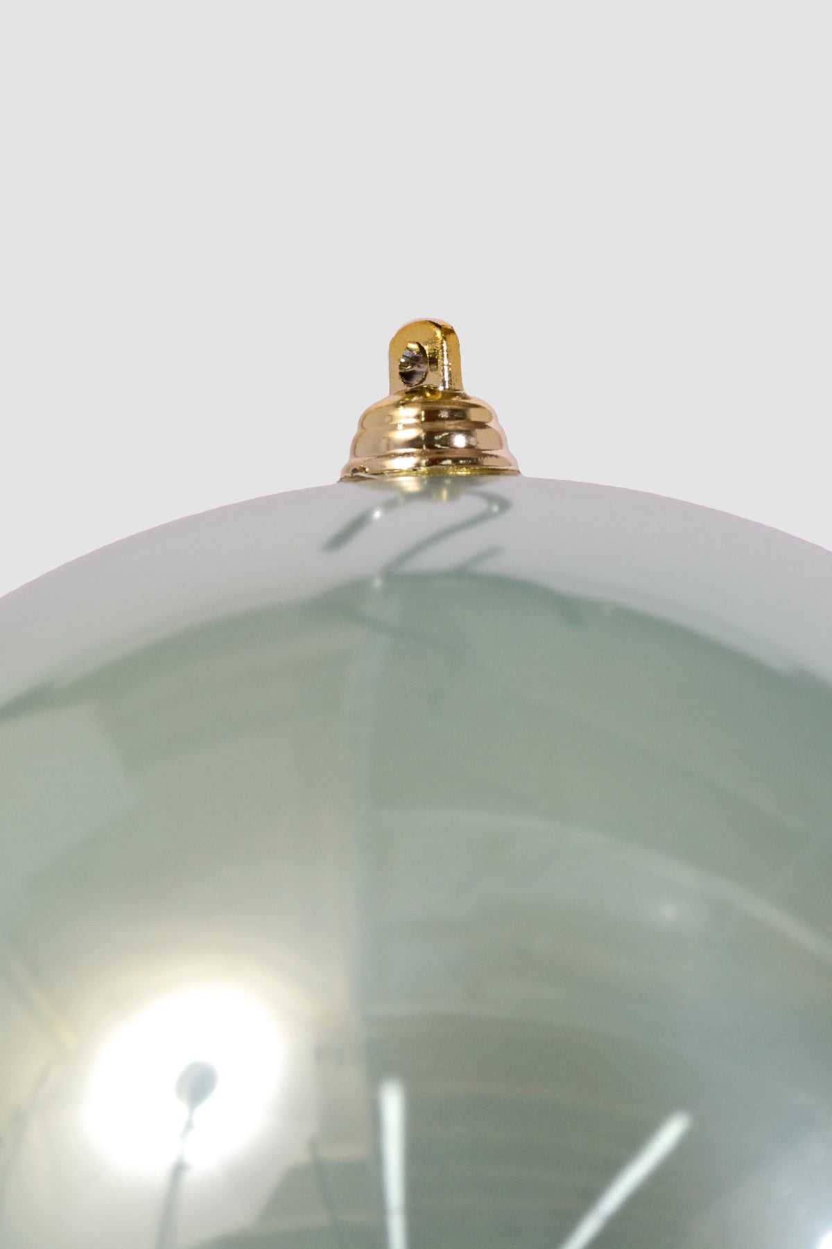 6" Plastic Ball Ornament Light Green