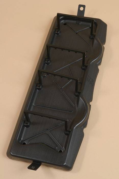 8" X 21" Double Casket Saddle Tray Black