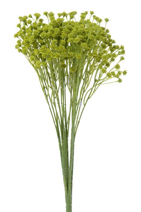 15" Artificial Baby Breath Bush Light Green