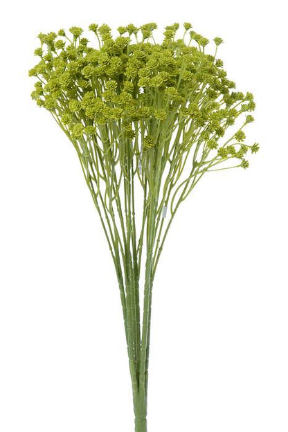 15" Artificial Baby Breath Bush Light Green