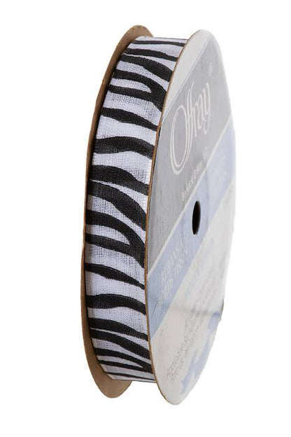 5/8" X 25yds Jungle Zebra Ribbon