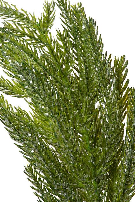 30" Iced Garden Norfolk Pine Branch Natural/frosted