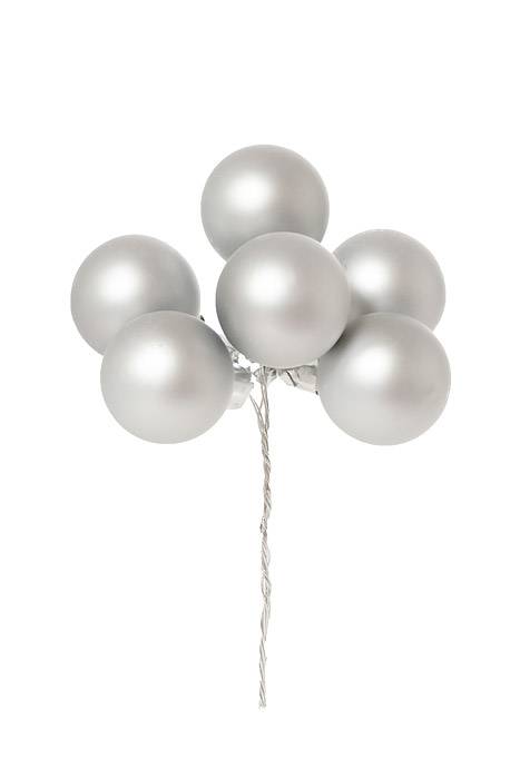 35mm Matte Glass Ball (Silver) Pkg/72