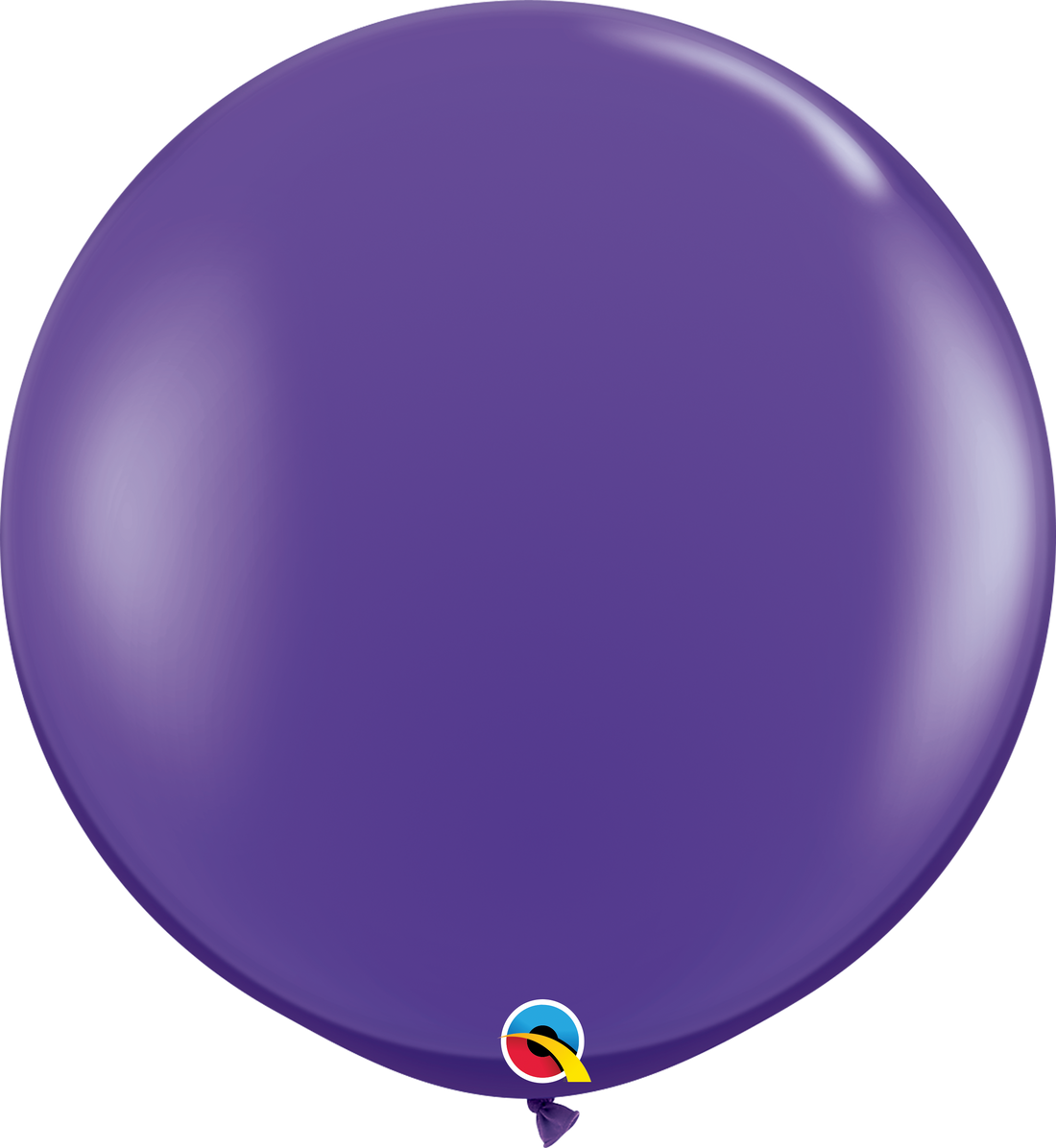 3Ft Plain Latex Balloons Purple Violet Pkg/2