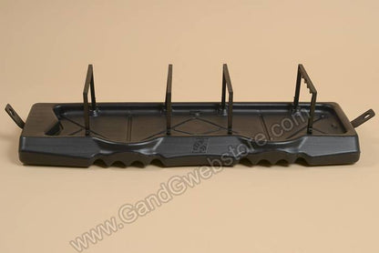 8" X 21" Double Casket Saddle Tray Black