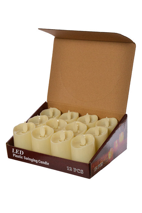 2" X 3" Led Flameless Candle Amber Pkg/12