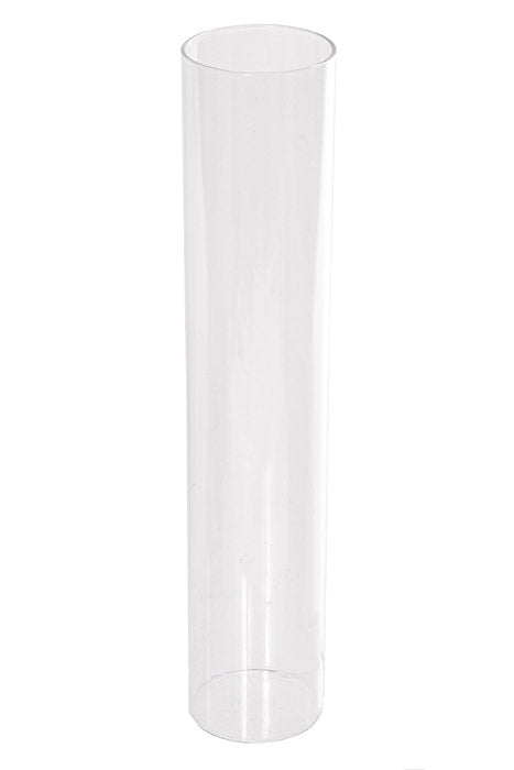 1.8" X 9.75" Glass Chimney Clear (Open Both Ends)