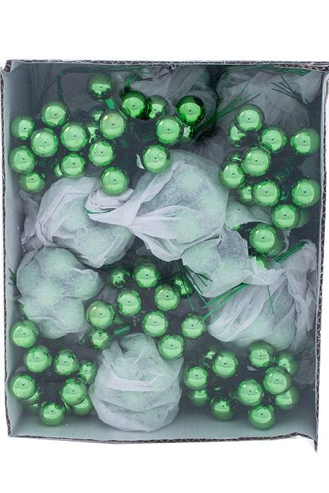 16mm Gloss Glass Ball Green Pkg/288