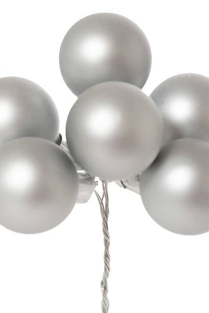 35mm Matte Glass Ball (Silver) Pkg/72