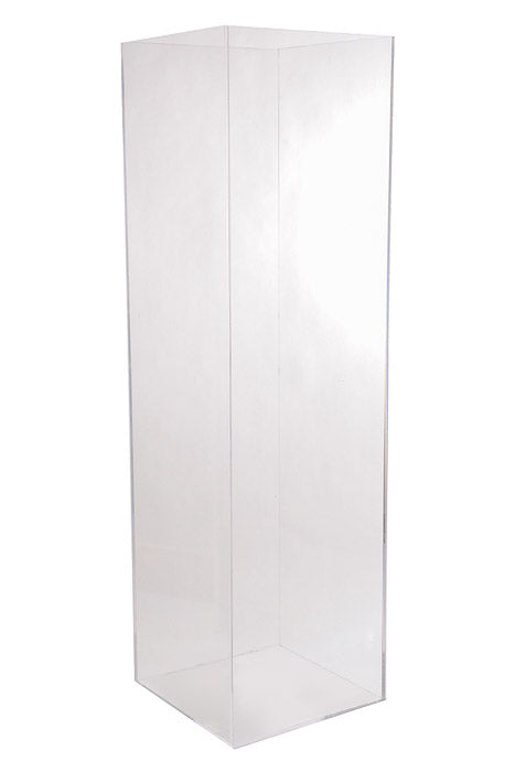 7" x 7" x 24" Acrylic Vase Clear
