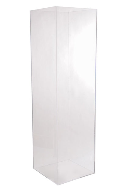 7&quot; x 7&quot; x 24&quot; Acrylic Vase Clear