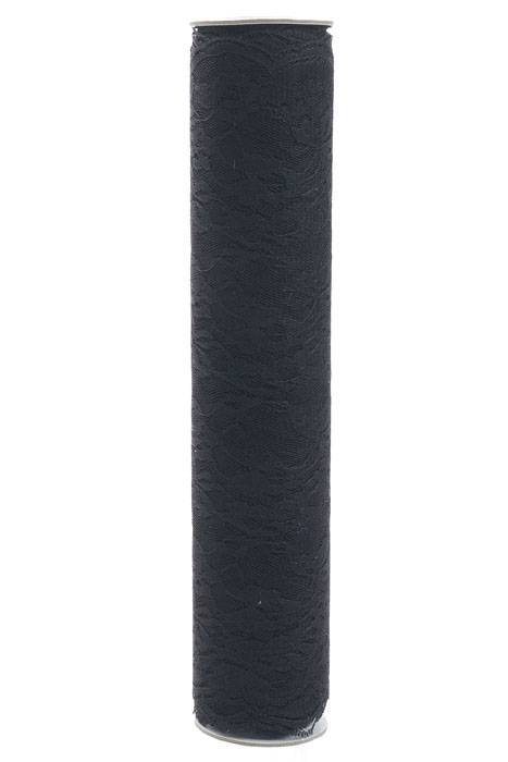 14" X 10yds Lace Ribbon Black