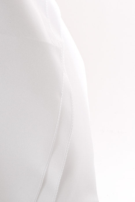 90" X 132" Rectangle Polyester Tablecloth White