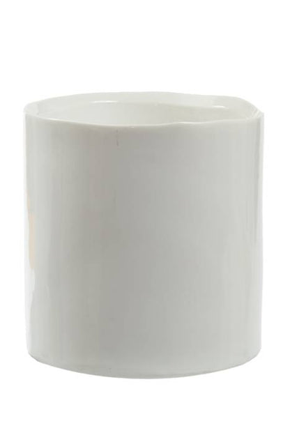 3.25" X 3.5" Ceramic Brooklyn Vase White