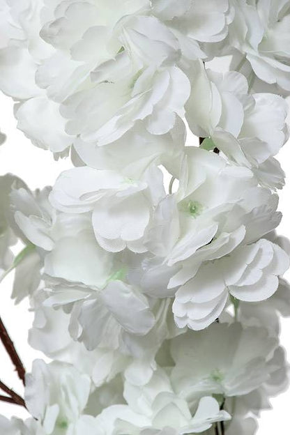 39.5" Silk Cherry Blossom Spray White