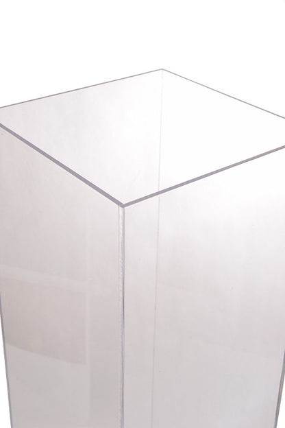 7&quot; x 7&quot; x 24&quot; Acrylic Vase Clear