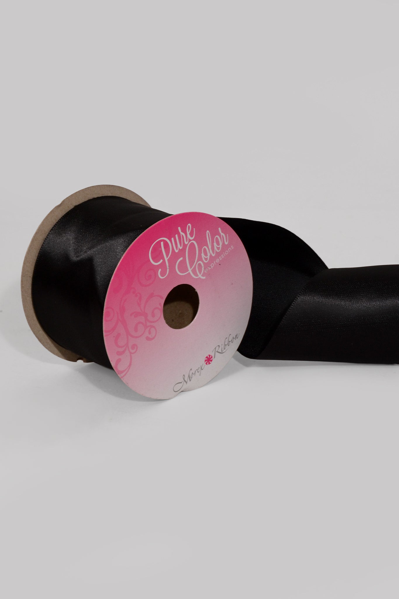 2 1/2" X 10Yds Wired Satin Ribbon Black