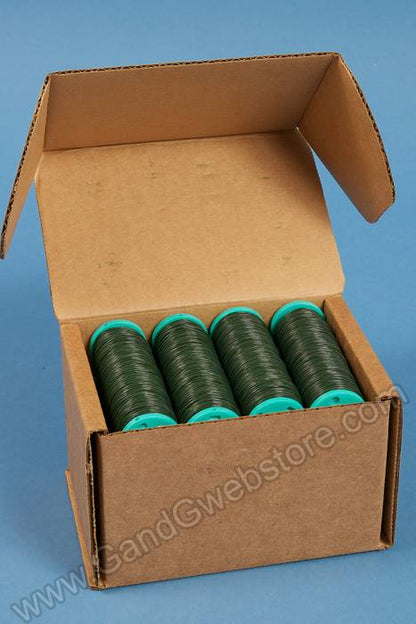 24ga Spooled Wire Roll Green