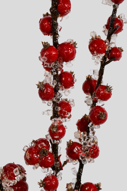 34" Iced Berry Spray Red