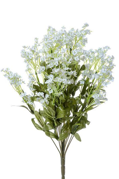 19" Artificial Baby Breath Bush White