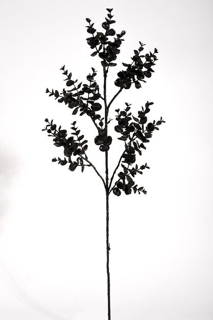 29" Artificial Eucalyptus Spray Black