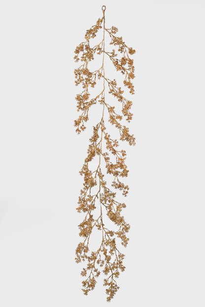 48" Metallic Marsh Berry Garland Gold