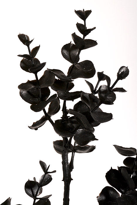 29&quot; Artificial Eucalyptus Spray Black