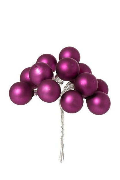 25mm Matte Glass Ball Purple Pkg/144