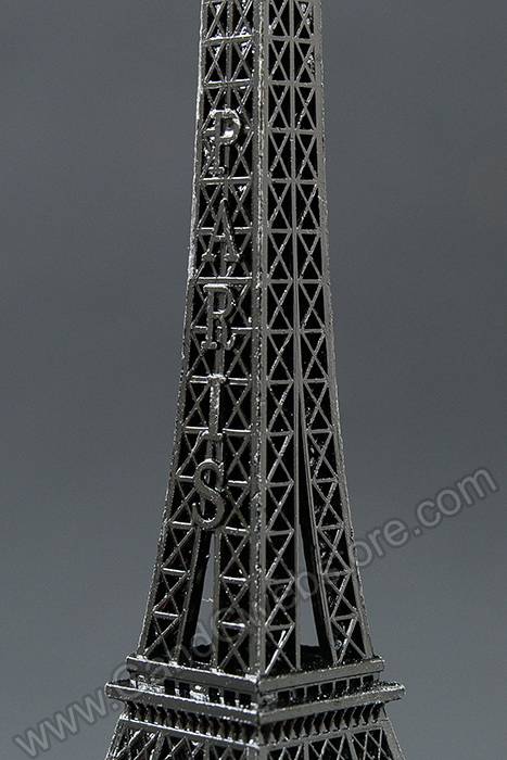 6" Metal Eiffel Tower Black