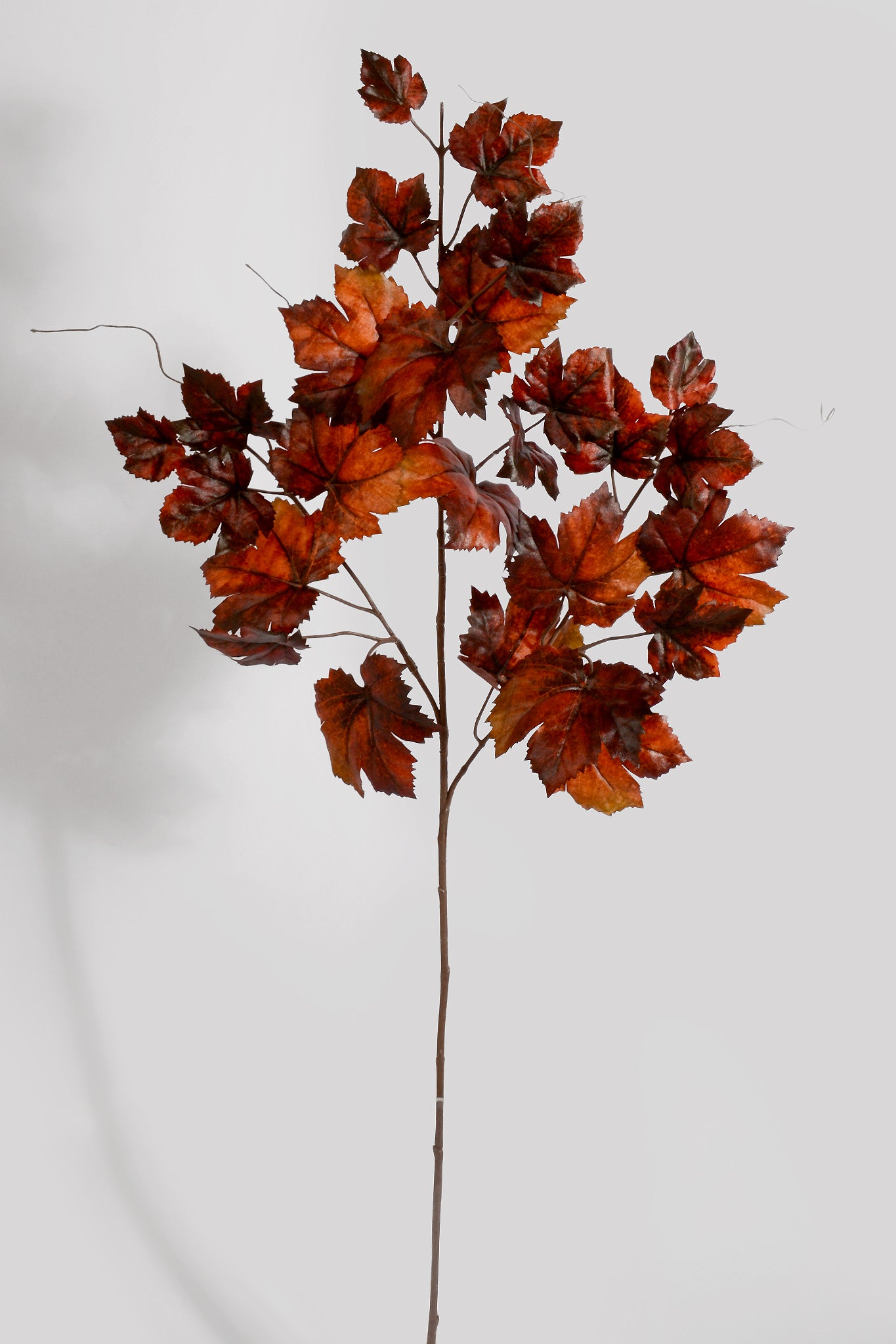 36" Artificial Grape Leaf Spray Rust