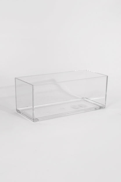 4.5" X 15" X 4" Rectangular Vases Clear