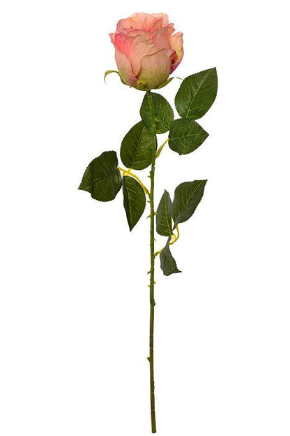 26" Silk Rose Spray Peach