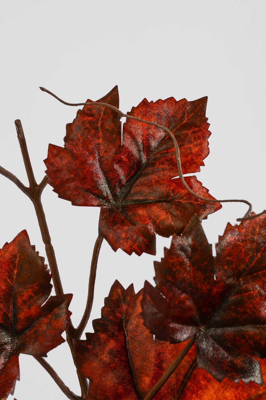 36" Artificial Grape Leaf Spray Rust